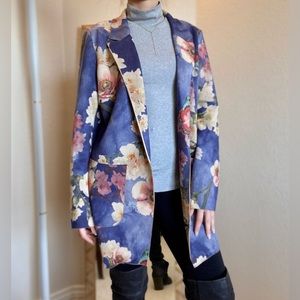 Anthropologie Solitaire Floral Blazer Cardigan